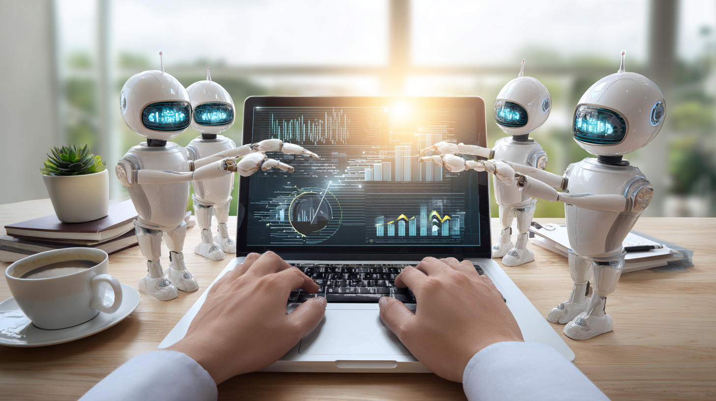 Иллюстрация: роботы помогают бизнесу